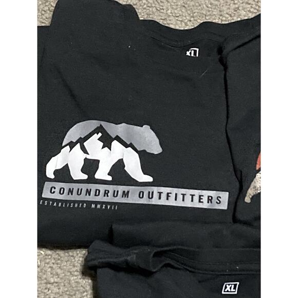 CONUNDRUM OUTFITTERS Right to Bear T SHIRTS SIZE XL BLACK Lot Of 3 - Picture 2 of 7